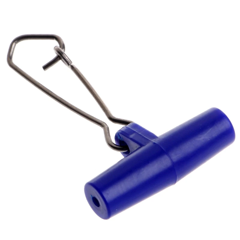 10 шт. рыболовные скользящие зажимы пластиковая головка поворотный с крючком