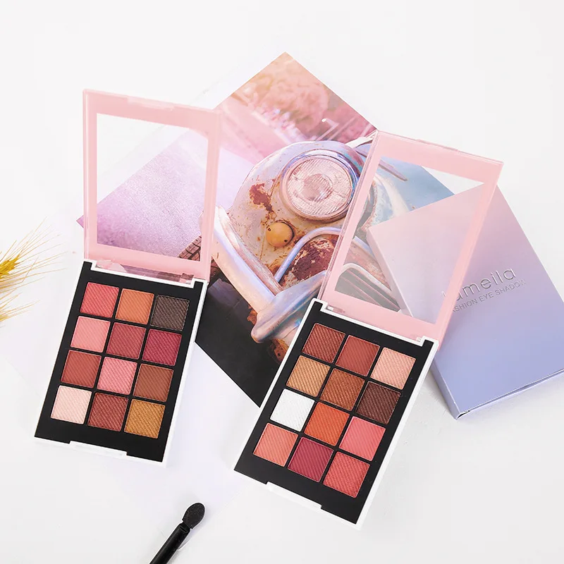 Waterproof Matte Eyeshadow Palette 12 Color Eye Shadow Plate Powder Matt Cosmetic Makeup Cosmetics Tools |
