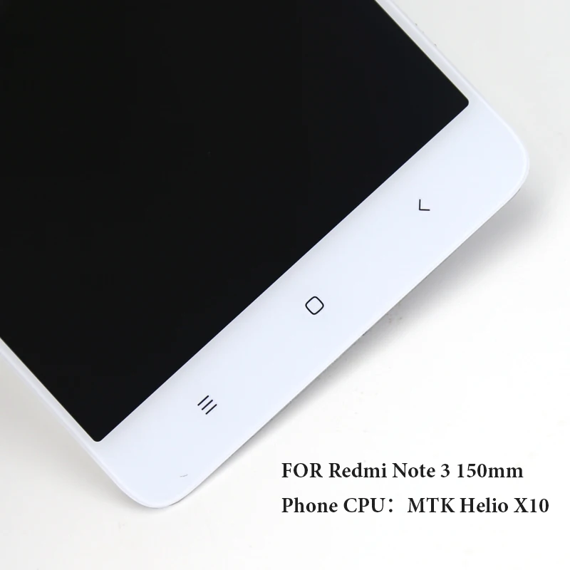 Для Xiaomi Redmi Note 3 150 мм ЖК-дисплей с рамкой дигитайзер сборка для MTK Helio X10 черный