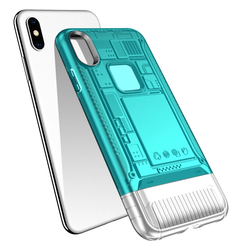 Для iphone xs max чехол прозрачный PC + TPU задняя крышка для X XS XR идеальный подходящий