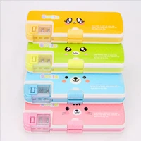 Pencil Box Креативные милые анимация карандаш чехол мульти Функция Двусторонняя Студент игра Карандаш Чехол канцелярские принадлежности для офиса и обучения - Цвет: Pencil Box