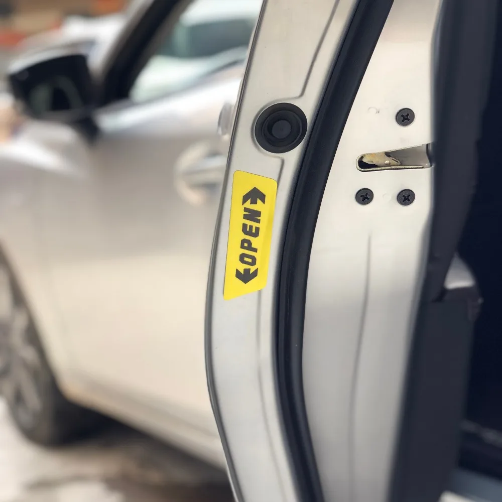 Открыто на автомобильную дверь Предупреждение Стикеры чехол для SEAT Ibiza Leon TOLEDO Arosa