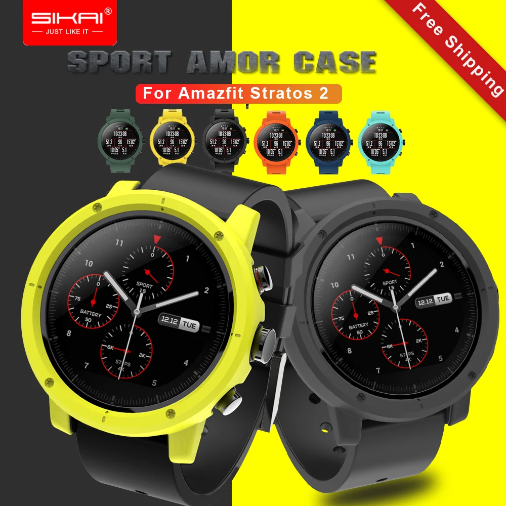 Чехол для часов SIKAI Huami Amazfit Stratos 2 аксессуары защитный чехол AMAZFIT 2S | Наручные часы