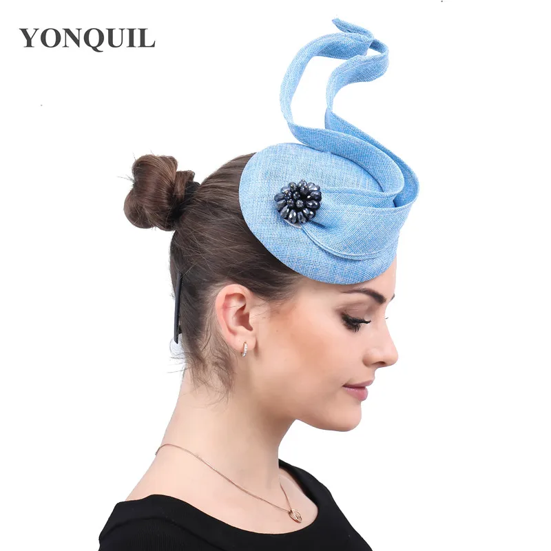 

New Vintage Chapeau Fascinators Hair Wedding Women Party Tea Race Hats Elegant Ladies Bridal Headbands Church Hair Accessories