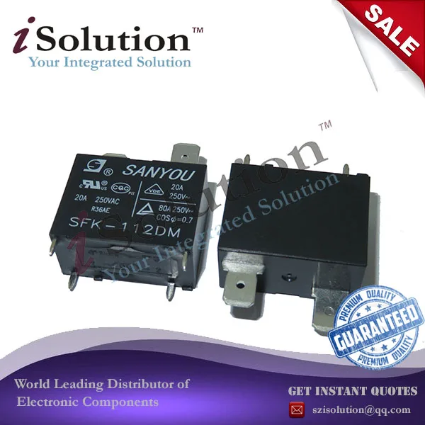 Реле sanyou для кондиционера SFK 112DM G4A20A 20A 250VAC HF102F 12VDC|sanyou relays|20a relayrelay 250vac |