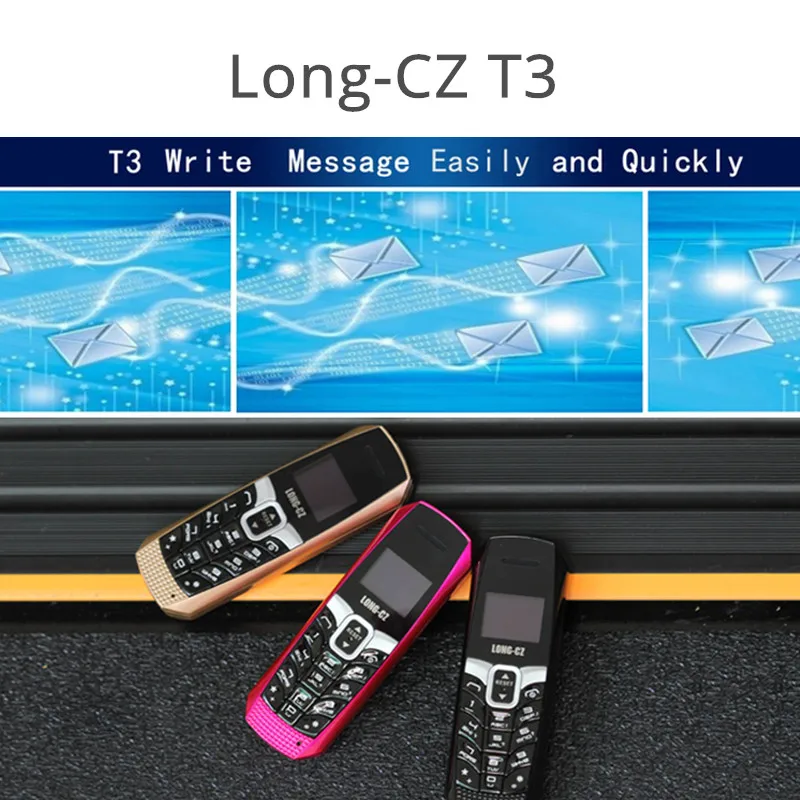 Оригинальные длинные-CZ T3 Волшебные голосовые сотовые телефоны маленький мини