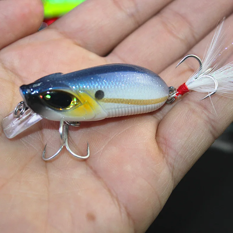 Soloplay 1PCS/Lot Cranks Super Quality 6 Colors 5cm/8.5g Hard Bait Minnow Fishing lures Bass Fresh Salt water #10 hook | Спорт и