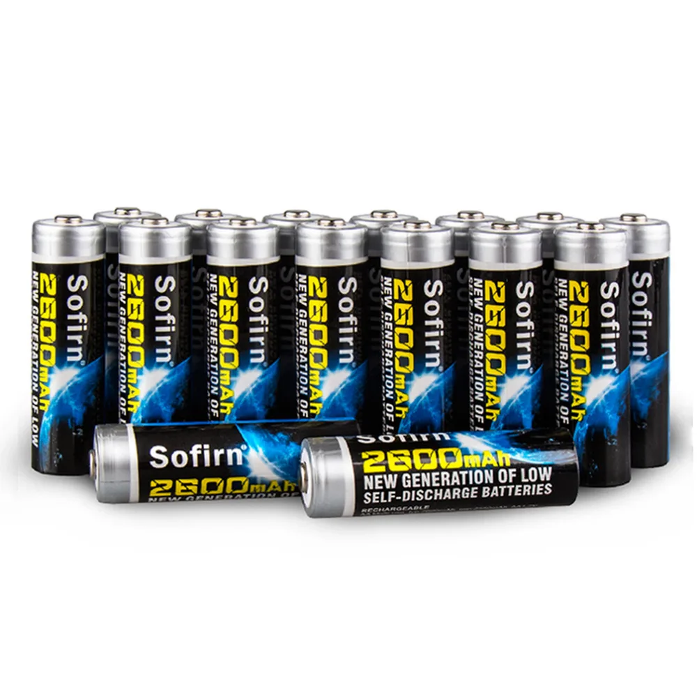 Sofirn AA перезаряжаемая батарея Nimh 2600mAh аккумуляторная батарея AA ячейка Экологически чистая 4 штуки с бесплатной упаковочной коробкой