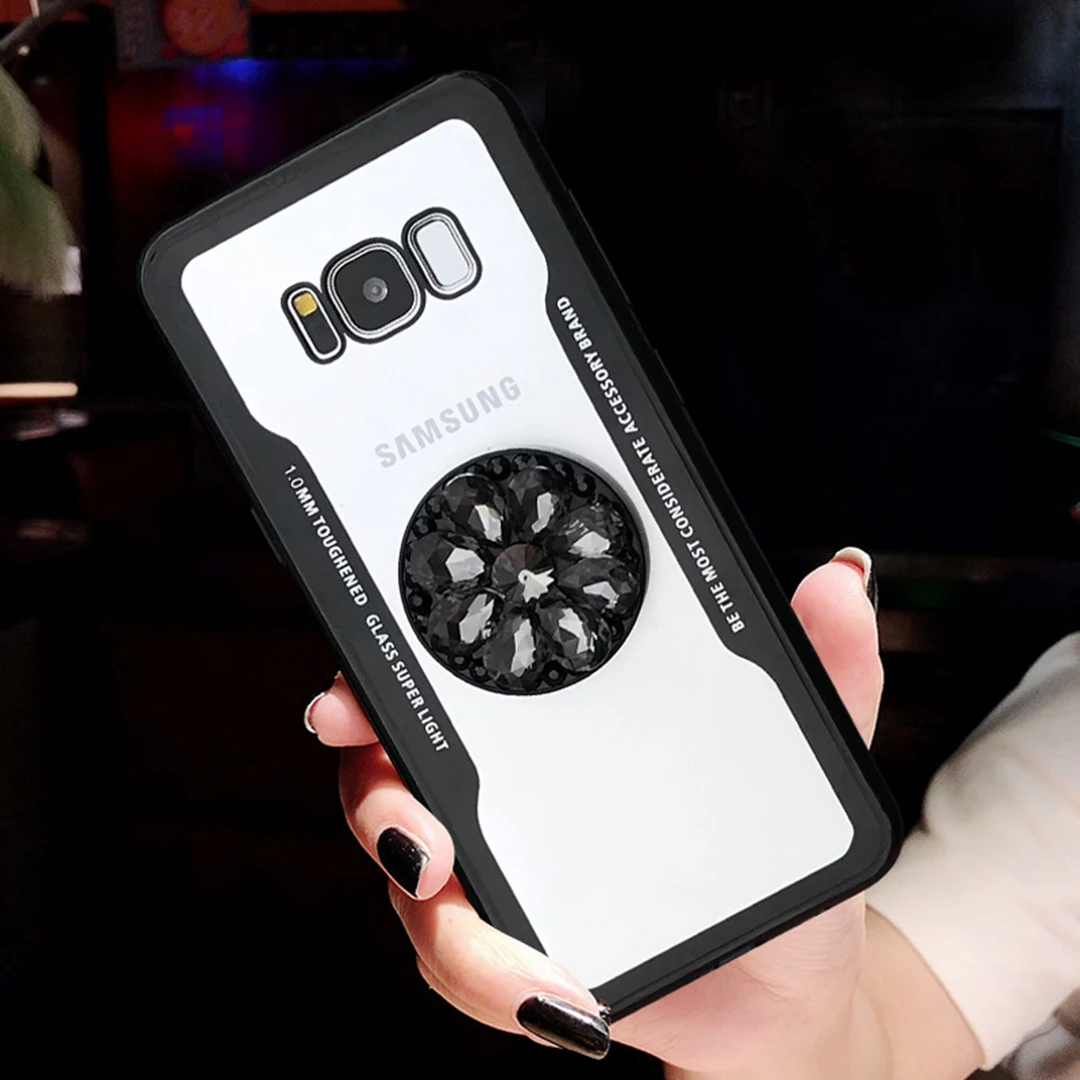 IMIDO Модный чехол для телефона с алмазной подушкой безопасности samsung Galaxy Note 8 S9 S8 Plus