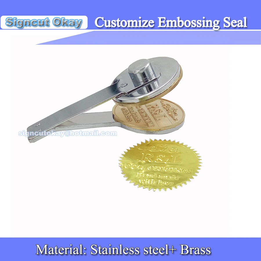 

Customize Embosser Seal without Holder,Personalized Embossing Stamp for Letter head Wedding Card Envelope Gaufrage Stamp 420logo