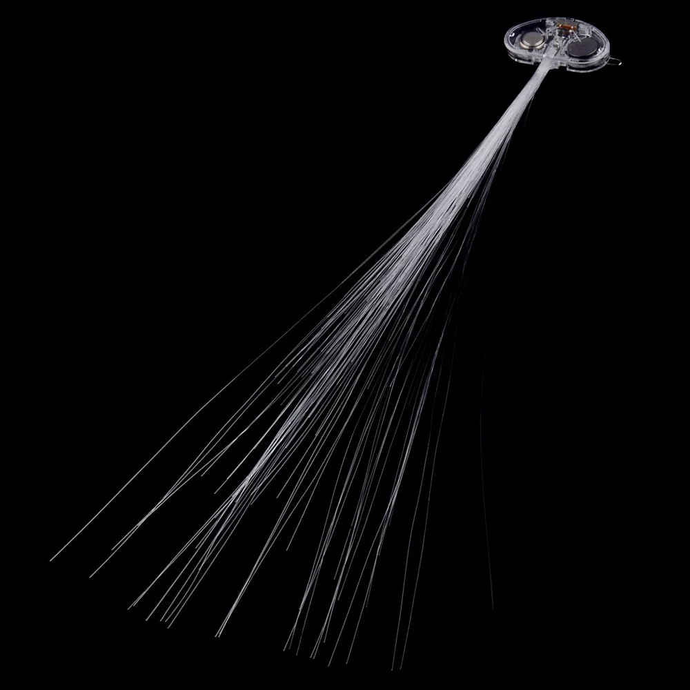 Украшения для Хэллоуина Rave 6 шт. светящееся волокно светодиодный цвет волосы