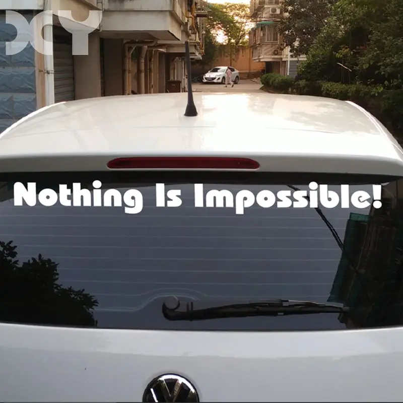 XY Nothing Is Impossible Motorcycle Stickers Waterproof Bumper Car Sticker Truck Auto Vinyl Decals | Автомобили и мотоциклы