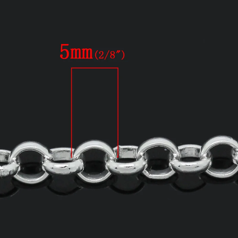 8 сезонов открытые кабели серебристого цвета 5 мм м (B30798)|chain findings|findings chainsilver findings |