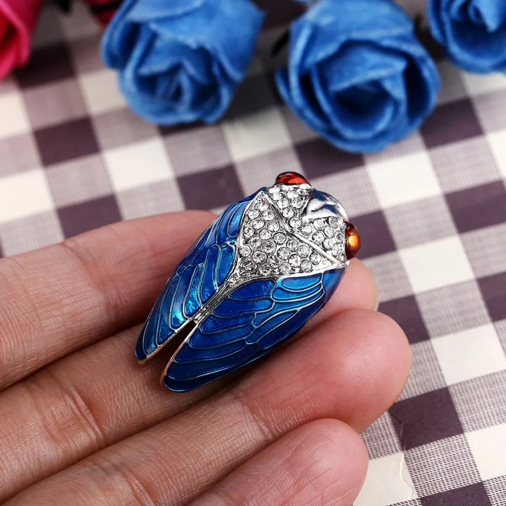 Эмалированная летняя брошка Tuliper Cicada в виде насекомых животных на заколках