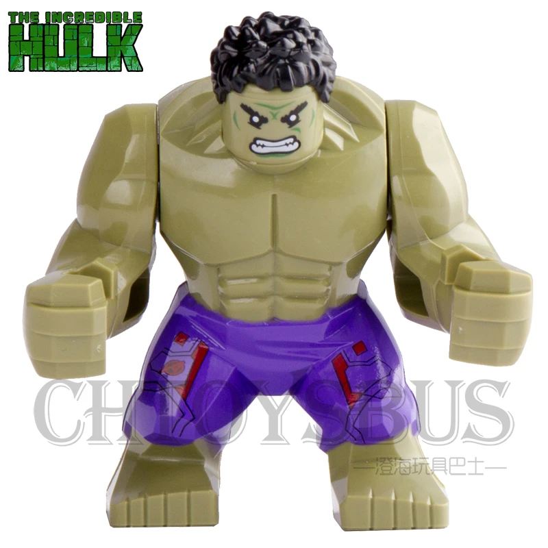 Одна продажа Невероятный Халк Брюс Баннер Marvel Супер Герои Мстители minifig собрать