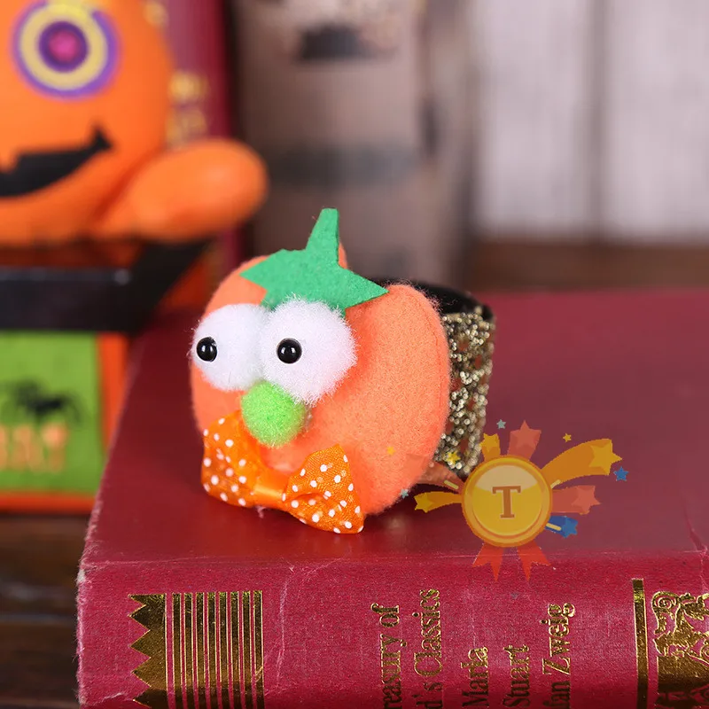 Happy Halloween Decoration Bracelet wrist pumpkin ghost phantom circle children's ball dance performance props costume items toy | Игрушки