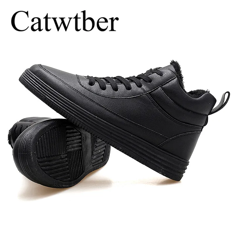 Catwtber открытый Мужские ботинки модные мужские полусапоги теплые зимние кроссовки