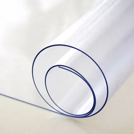 Frosted 2.0mm 1,0/1,5/2,0 мм прозрачные и матовые мягкие Стекло PVC скатерть Водонепроницаемый антипригарная ПВХ-скатерть маслостойкая Пластик коврик скатерть для кофейного стола - Цвет: Frosted 2.0mm