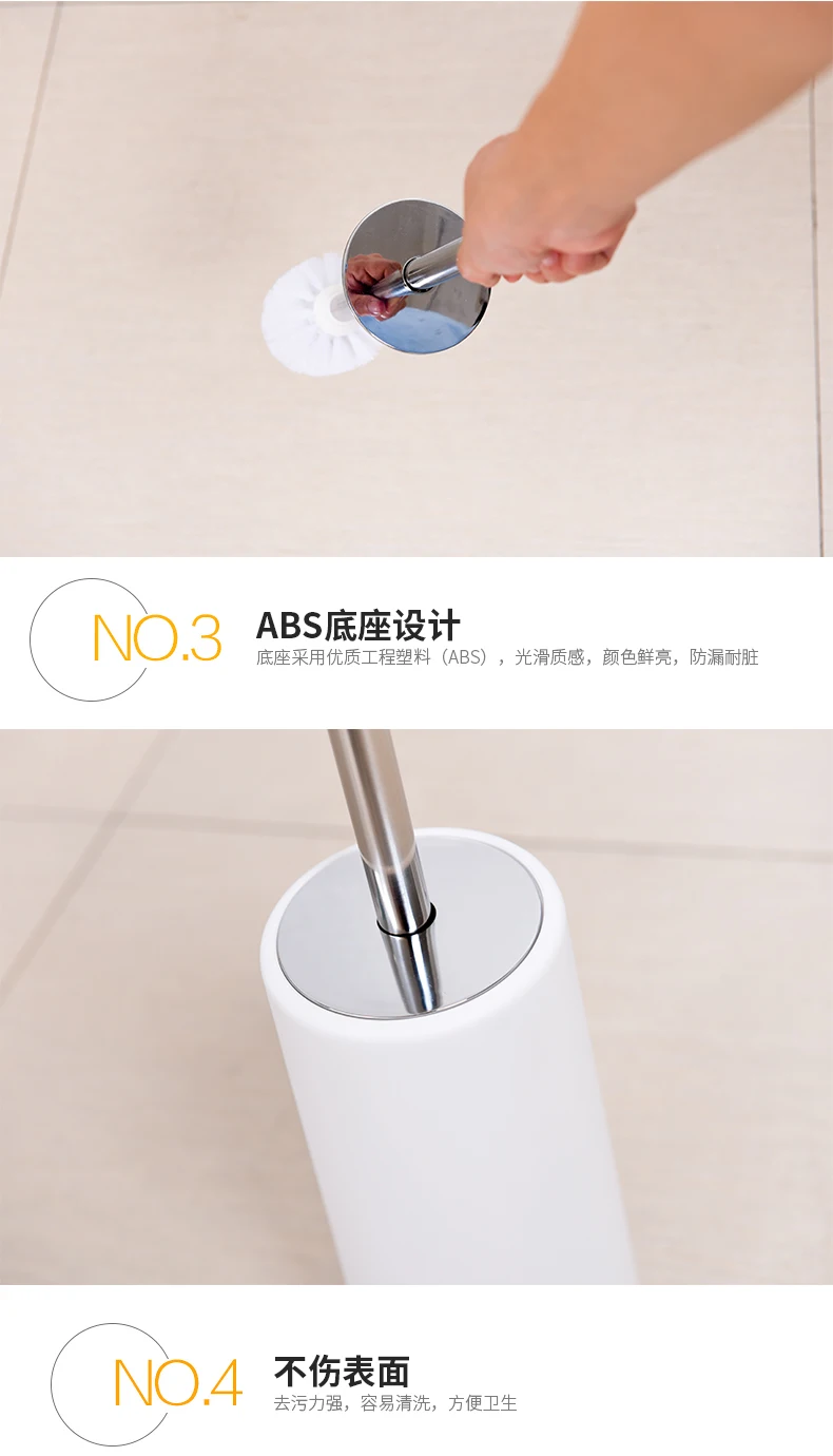 304 Держатели для туалетных щеток из нержавеющей стали, наборы оборудования для ванной, долговечные Пластиковые Держатели для туалетных щеток, наборы аксессуаров для ванной комнаты
