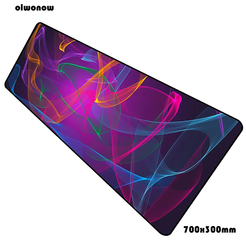 Size 700x300x2mm Rgb коврик для мыши 70x30 см игровой коврик для мыши Аниме 3d офисный notbook Настольный коврик большой padmouse игры pc gamer коврики - Цвет: Size 700x300x2mm