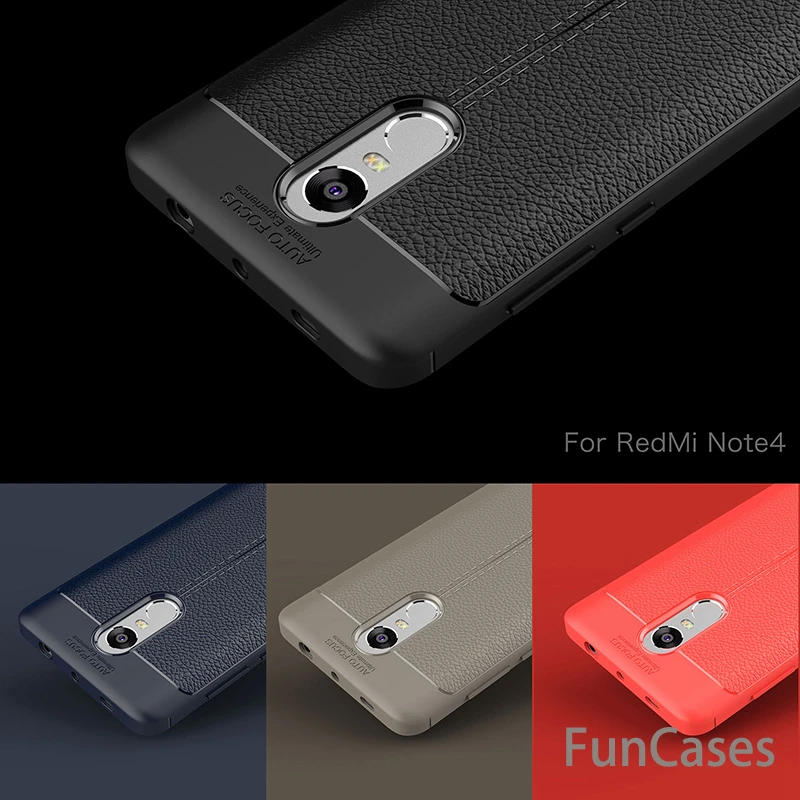 New Luxury Ultra-Thin Soft TPU Cases for Xiaomi Redmi Note 4 4X Case Leather Phone Mi6 4A | Мобильные телефоны и