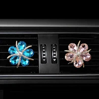 auto outlet perfume clip starfish flower car vent decorations with drill car inside aromatherapy clip diamond car accessories