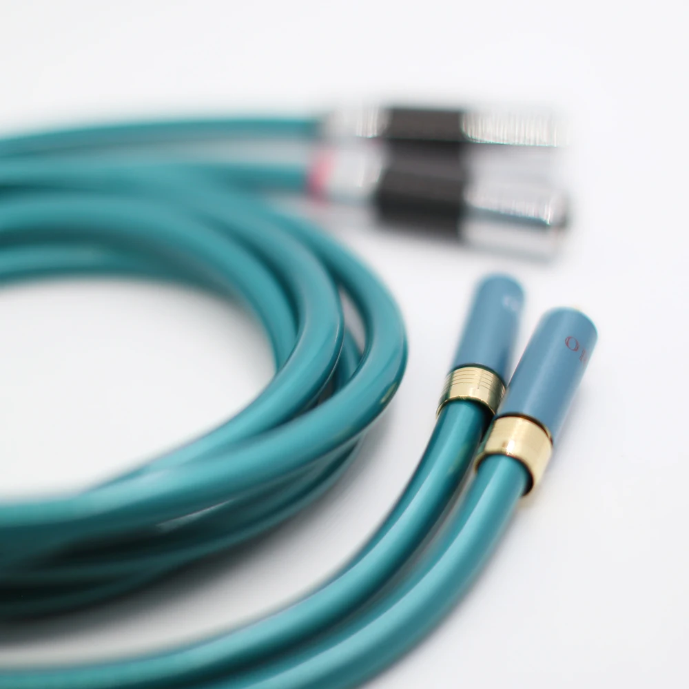 

1 pair Hifi XLR male to RCA Male Cable High Purity OCC Hifi 2 Rca to 2 Xlr Cable