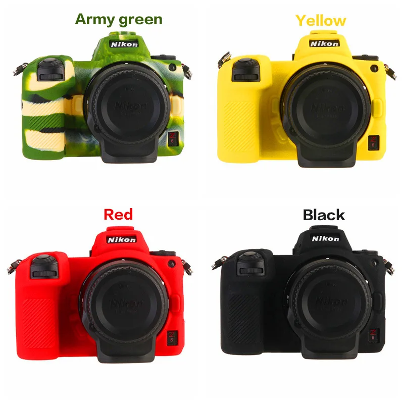 Цветной мягкий резиновый силиконовый чехол для корпуса Nikon Z7 Z6 защитная рамка