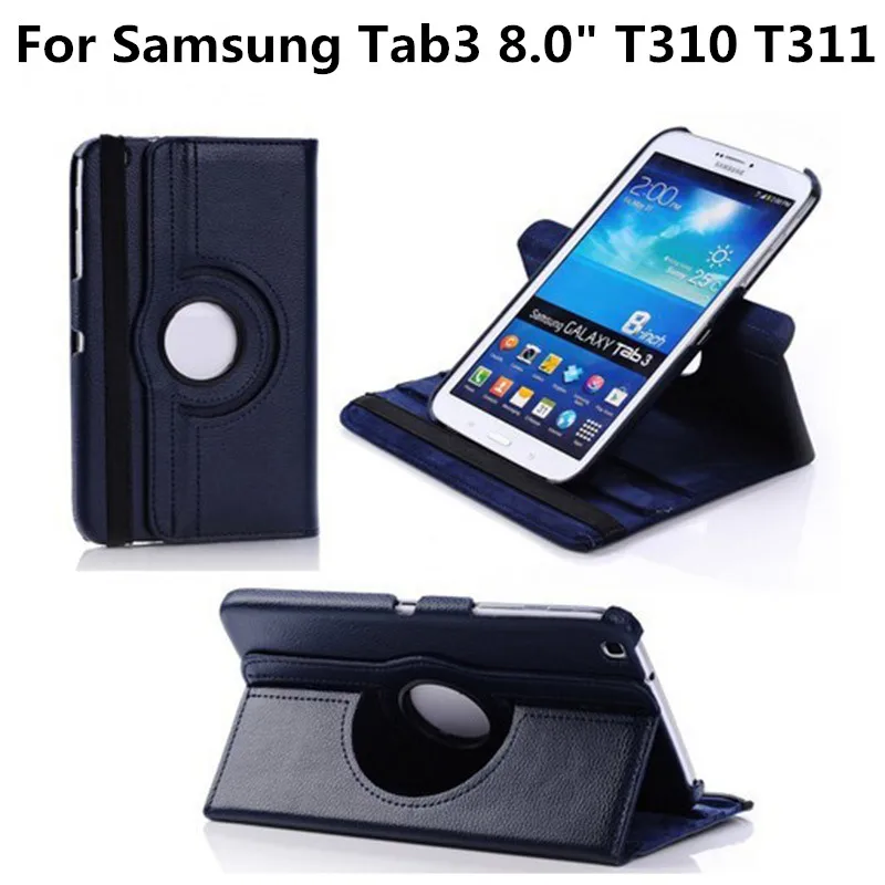 Для Samsung Galaxy Tab 3 8 0 T310 T311 T3100 T3110 SM Tab3 &quot чехол для планшета вращающийся на 360