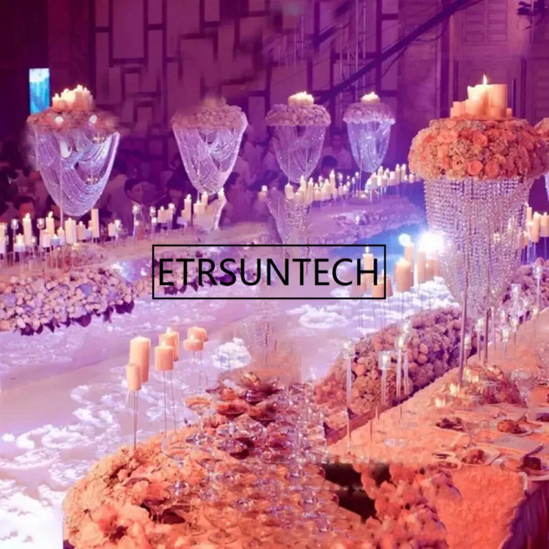 68 см высокий акриловый кристалл свадебный дорожный свинцовый Свадебный