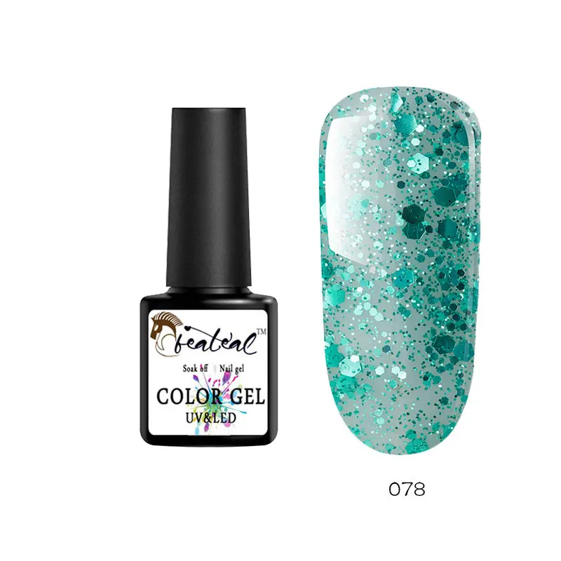 Гель-лак для ногтей 8 мл Гель-лак Esmalte Перманентный блеск лак для ногтей УФ Гель-лак набор Гибридный гвоздь лак долговечный гель лак - Цвет: 078