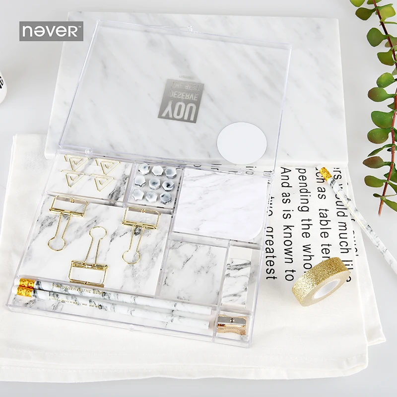 Никогда не мрамор зерна Канцелярские подарочный набор точилка для карандашей