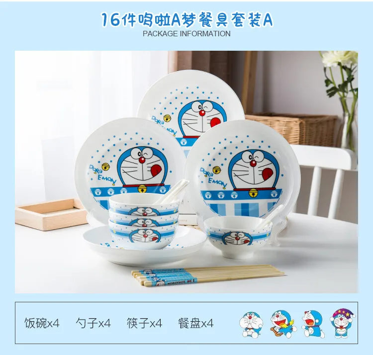Посуда керамическая миска блюдо суп лук Дораэмон подарок кухонные инструменты