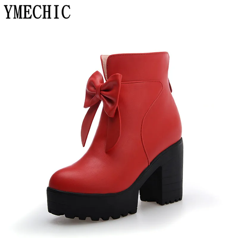 YMECHIC/осенне-зимняя обувь для вечеринок в стиле панк на платформе с
