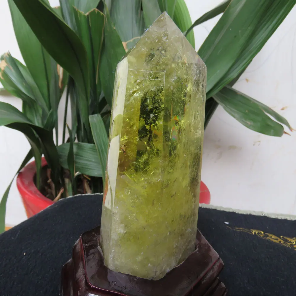 671 г Новый AAA натуральный цитрин кварцовый кристаллический с одной точкой