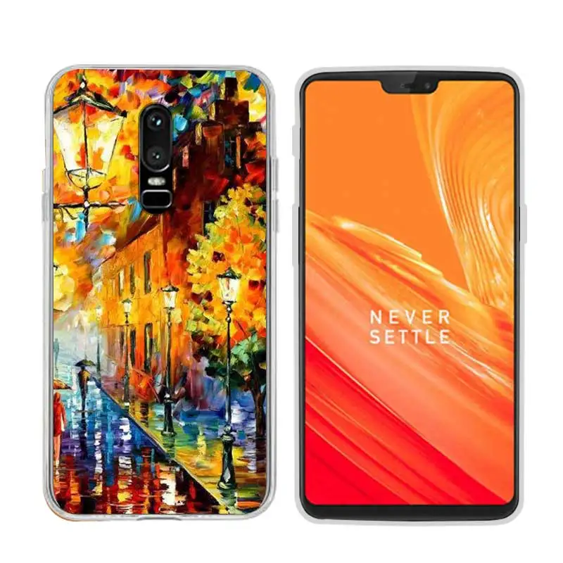 For Oneplus 6 6.28 Inch Phone Case Soft Tpu Silicone Back Cover Protective Printed Fundas One Plus Six A6000 |