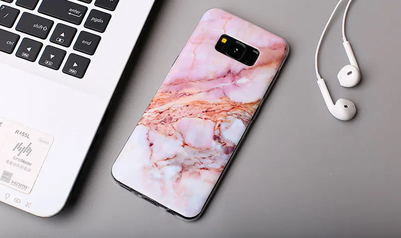 Чехол для samsung S10 Plus, TPU, черный, белый, мраморный, чехол для телефона, для samsung S10, Coque, глянцевая задняя панель, Funda, для samsung S8, S9, S7, S6, Note 9