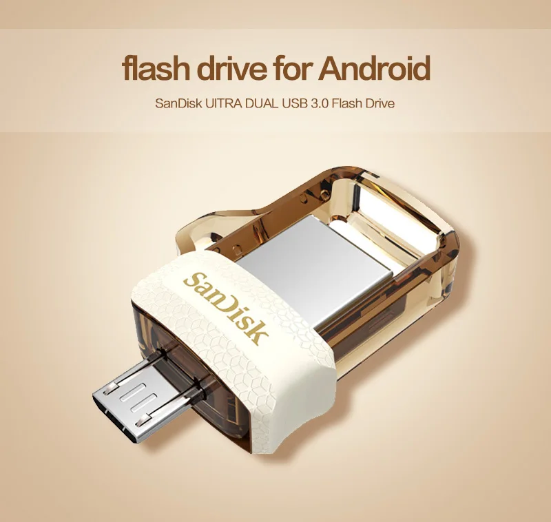 SanDisk OTG DD3 USB флеш-накопитель 16 ГБ 32 ГБ флеш-накопитель 64 ГБ 128 ГБ USB 3,0 память Мини USB флешка