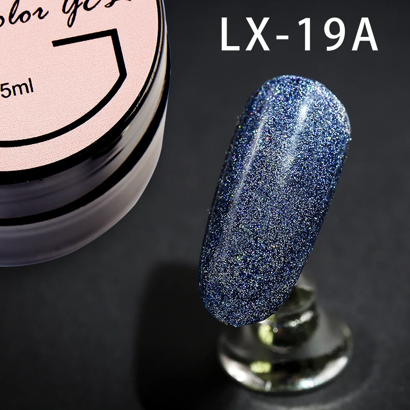 LX-19A Гель-лак для ногтей Girl2girl, лазер, УФ-гель для ногтей, длительное сверкание, высокое качество, гель Led, вымочить, гель, Официальный магазин - Цвет: LX-19A