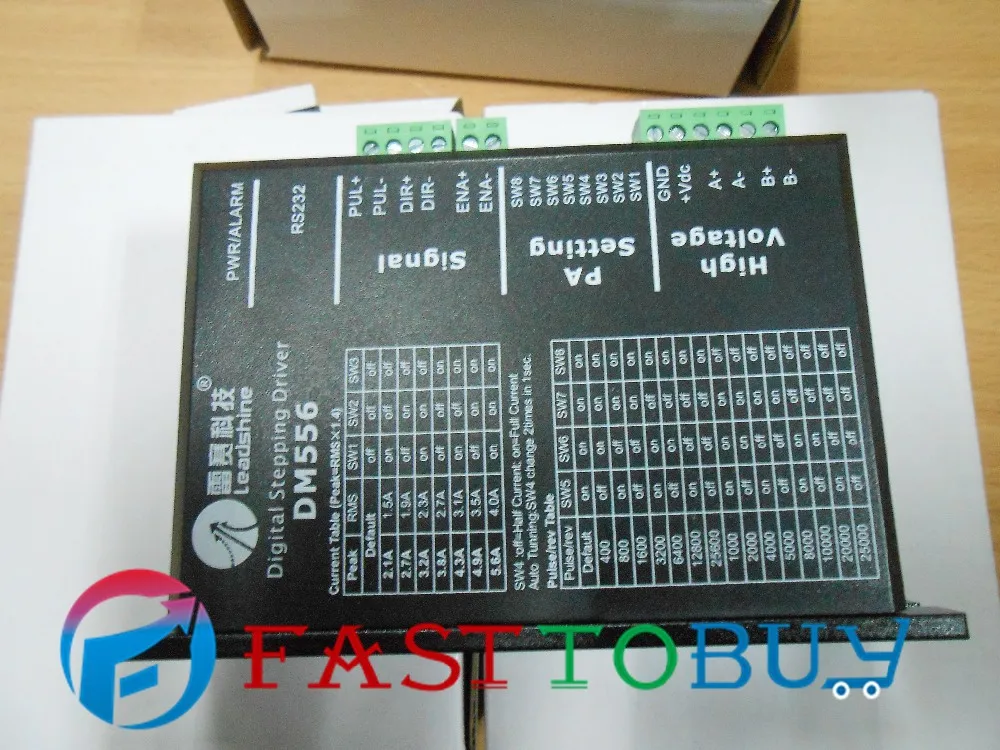 Leadshine шаговый двигатель NEMA34 86 мм 3.5NM 2.8A 2ph 18 50VDC 86HS35 + DM556 для гравировального станка