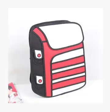 Новые модные 2D сумки новинка рюкзаки для школы мультяшный комикс с 3D рисунком