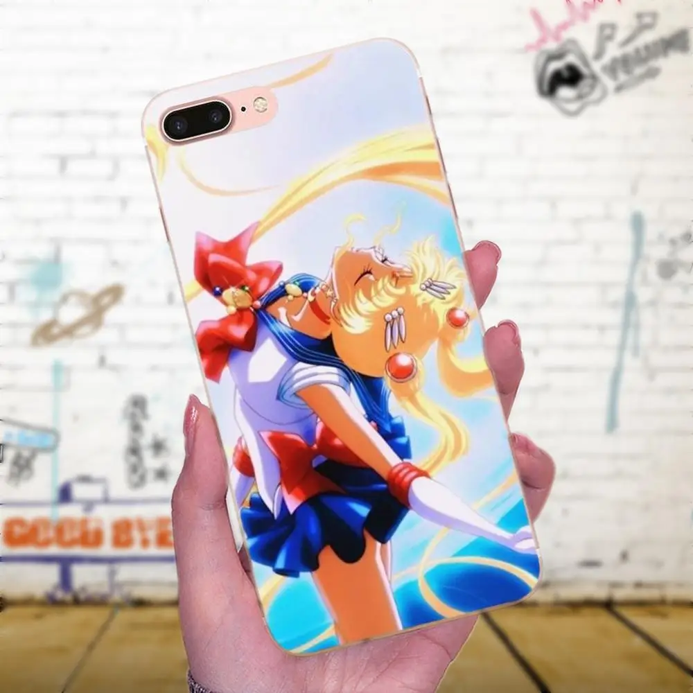 Sailor Moon Аниме Мягкий Силиконовый ТПУ прозрачный живой телефон любви для Xiaomi Redmi Note