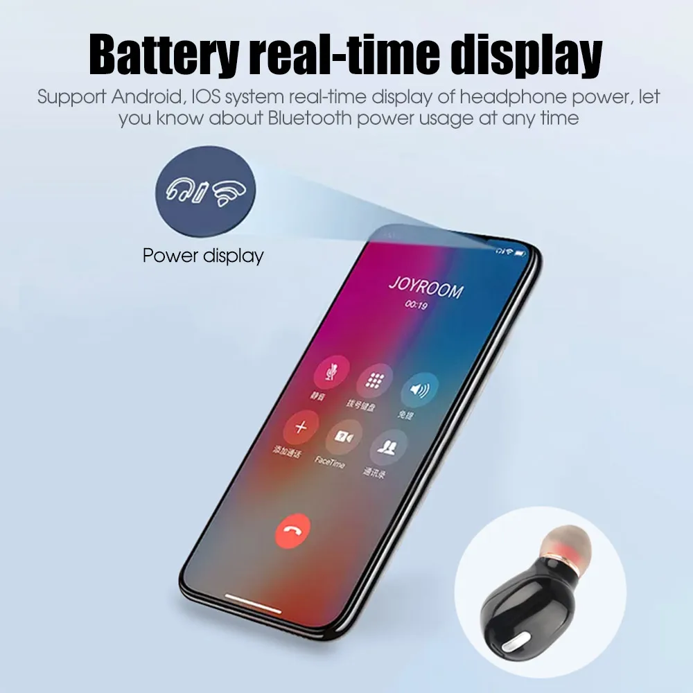 Мини беспроводные Bluetooth 4,2 наушники гарнитура настоящие стерео наушники для iPhone Поддержка Android и IOS системы