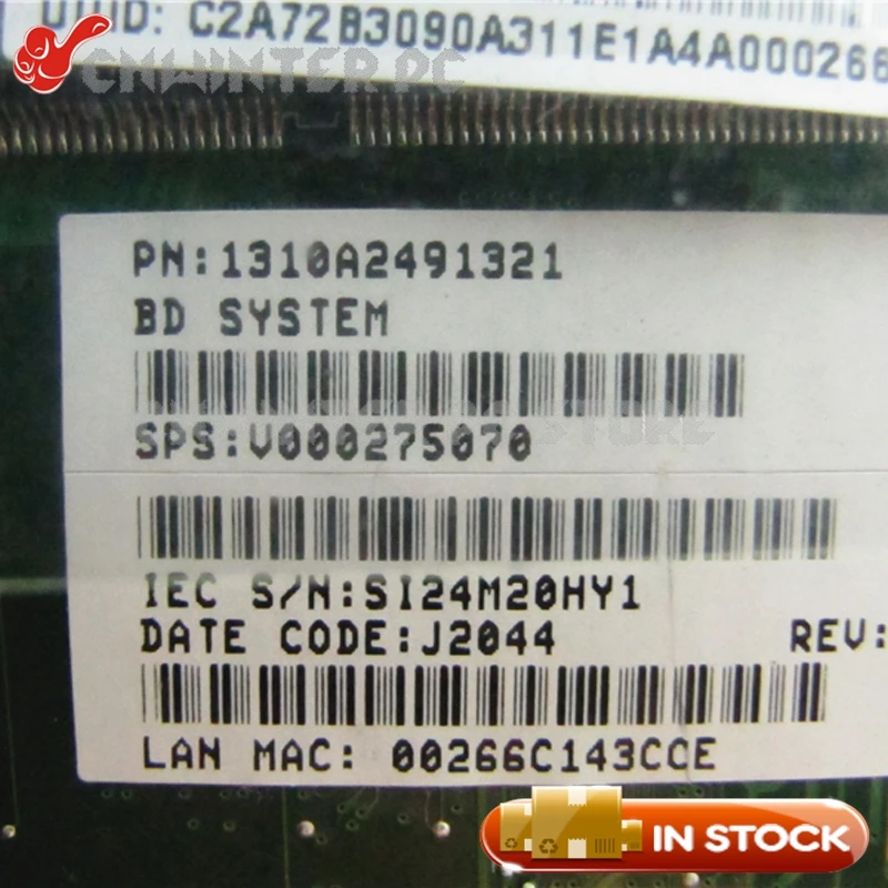 NOKOTION V000275070 1310A2491321 For Toshiba Satellite C855 Laptop Motherboard HM76 GMA HD4000 DDR3 | Компьютеры и офис