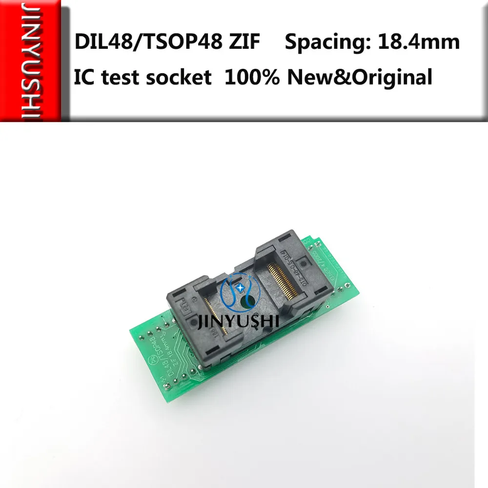 Opentop DIL48/TSOP48 ZIF 18.4mm  IC Burning seat Adapter testing seat Test Socket test bench in stock free shipping