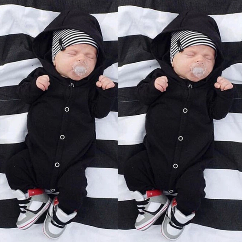 Новинка 2017 года комбинезон с длинными рукавами для новорожденных мальчиков