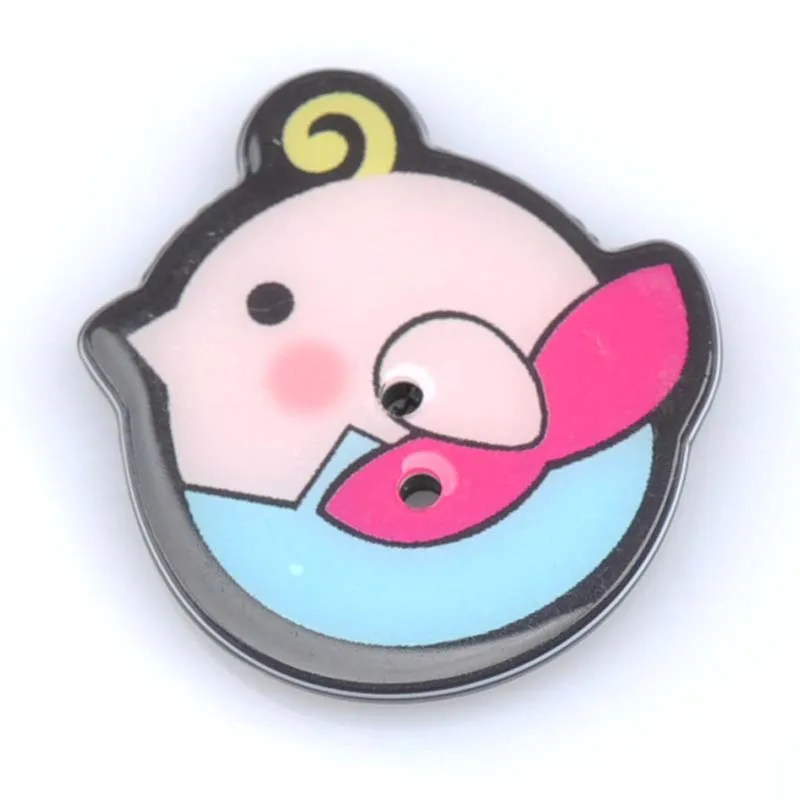 10 шт. Смешанные акриловые пуговицы с птицами подвески для шитья рукоделия