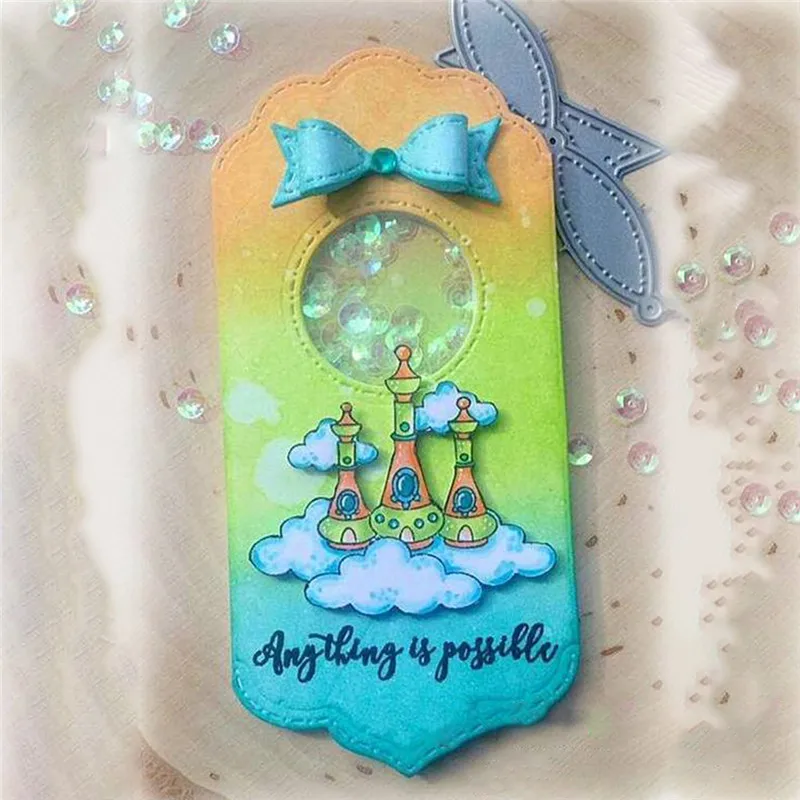 GJCrafts шейкер тег штампы металлический трафарет для Скрапбукинг карты Альбом
