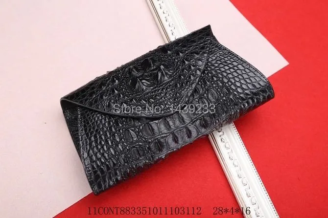 100% натуральные Кошельки и кошелек из крокодиловой кожи клатч аллигатора