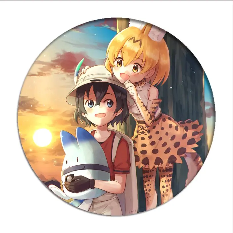 Брошь с изображением знаменитостей из аниме Kemono| |